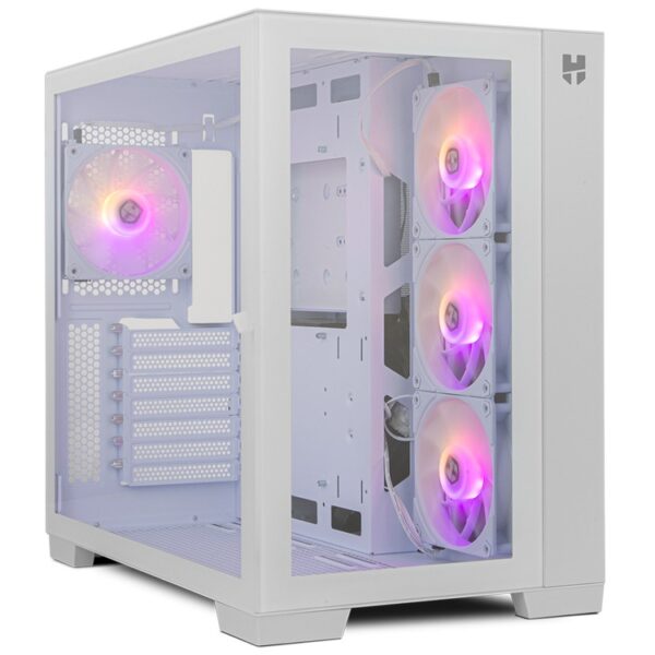 CAJA ATX SEMITORRE NOX ASTRA WHITE ARGB USB3 USBC