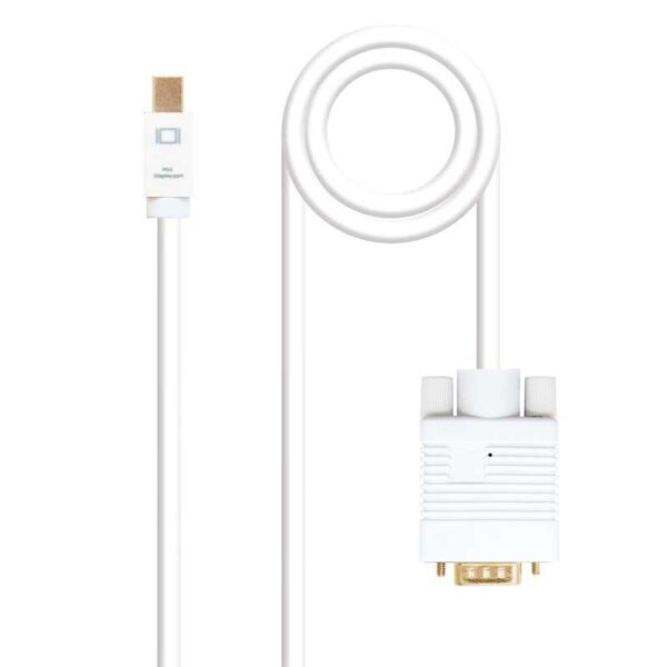 CABLE CONVERSOR MINI DP A VGA MINI DPM - VGAM BLANCO 3.0 M NANOCABLE 10.15.4103