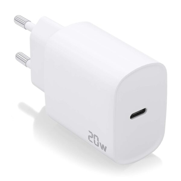 CARGADOR USB-C PD3.0 1 PUERTO 1xUSB-C 20W BLANCO AISENS A110-0752