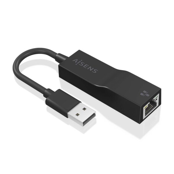 CONVERSOR USB 3.0 A ETHERNET GIGABIT NEGRO 15CM AISENS A106-0766