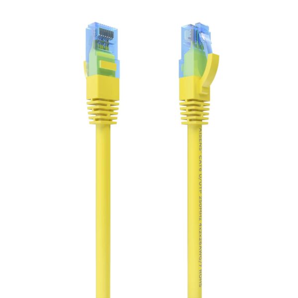 CABLE RED LATIGUILLO RJ45 CAT.6 UTP AWG26 CCA AMARILLO 1.0M AISENS A135-0833