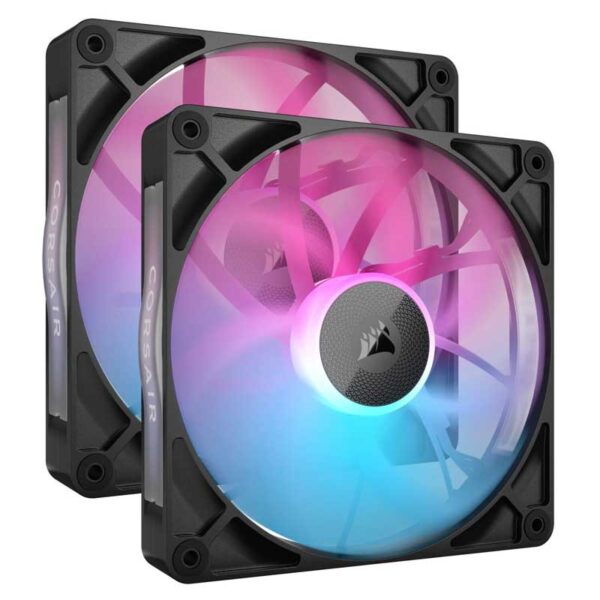 VENTILADOR CAJA ADICIONAL 14X14 CORSAIR RS140 MAX GRUESO BLACK 2 UND