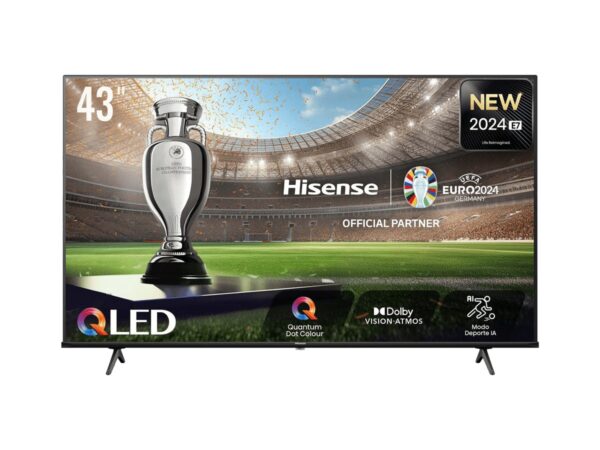 TV 43 QLED HISENSE 43E7NQ QUANTUM DOT COLOUR SMART TV 4K VIDAA U7.6 BT