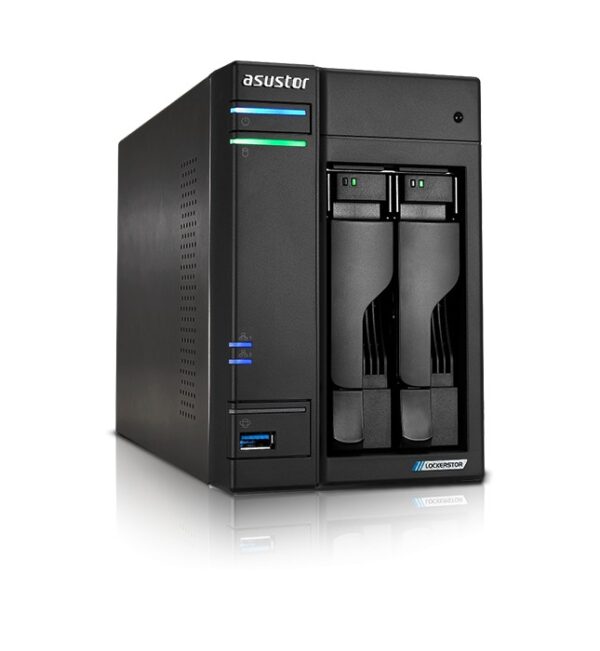 UNIDAD NAS ASUSTOR LOCKERSTOR2 GEN2 AS6702T 2HD SATA 4HDM.2 QC2.0GHZ 4GBDDR4