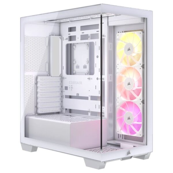 CAJA ATX SEMITORRE CORSAIR 3500X CRISTAL TEMPLADO LYF 3 VENTILADORES ARGB WHITE