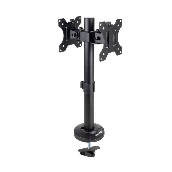 SOPORTE MESA 2 PANTALLAS GIRA INCLI 17-32 NEGRO TOOQ DB1132TN-B