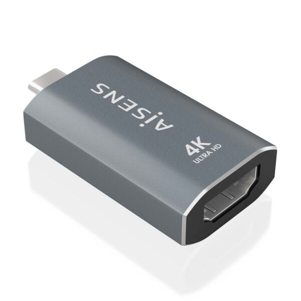 ADAPTADOR CONVERSOR ALUMINIO USB-C M-HDMI H  4K60HZ GRIS AISENS A109-0862