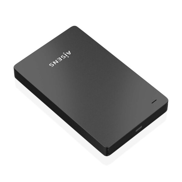 CAJA EXTERNA 2.5 9.5MM SATA A USB-C USB3.1 GEN1 NEGRA AISENS ASE-2542B