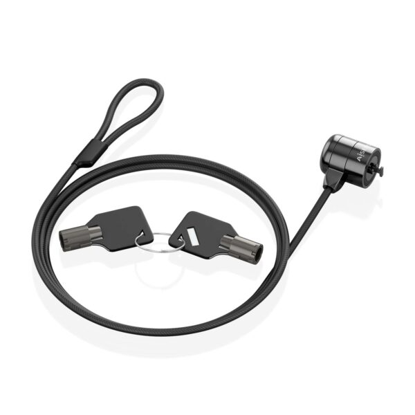CABLE SEGURIDAD CERRADURA DE LLAVE PORTATIL 1.5M AISENS ASLK-D40K04-BK