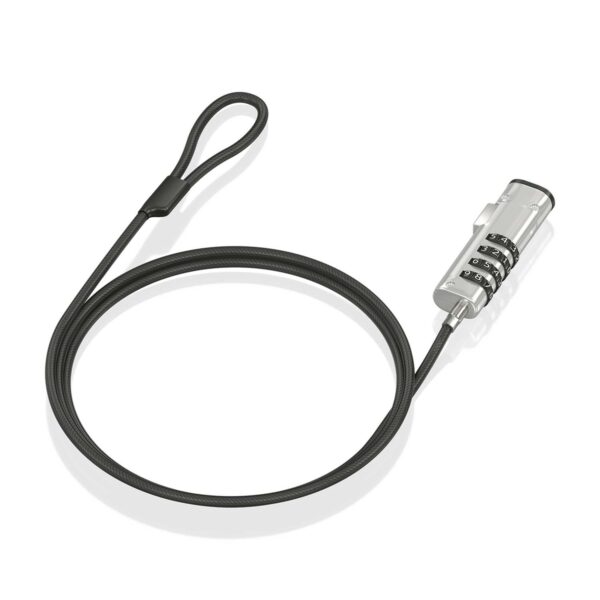 CABLE SEGURIDAD TIPO NANO COMBINACION PORTATIL 1.5M AISENS ASLK-D50N05-BK