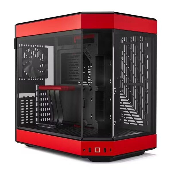 CAJA ATX SEMITORRE HYTE Y60 ROJA CS-HYTE-Y60-BR