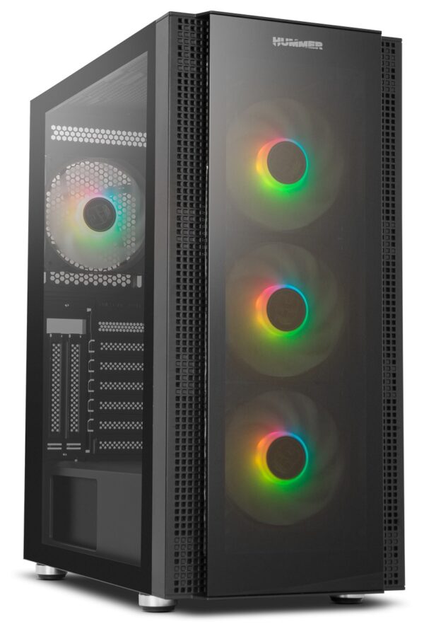 CAJA ATX SEMITORRE NOX EATX HUMMER HORUS ARGB CRISTAL TEMPLADO