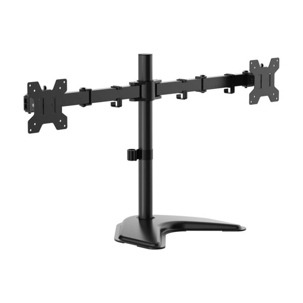 SOPORTE MONITOR CON PEANA GIRA INCLI 10KG 2 BRA 17-32 NEGRO AISENS DT32TSR-285