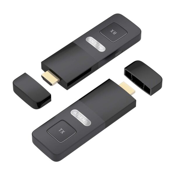 ADAPTADOR VIDEO HDMI INALAMBRICO 1080P 30M NEGRO AISENS ASWL-H2K30M001-BK