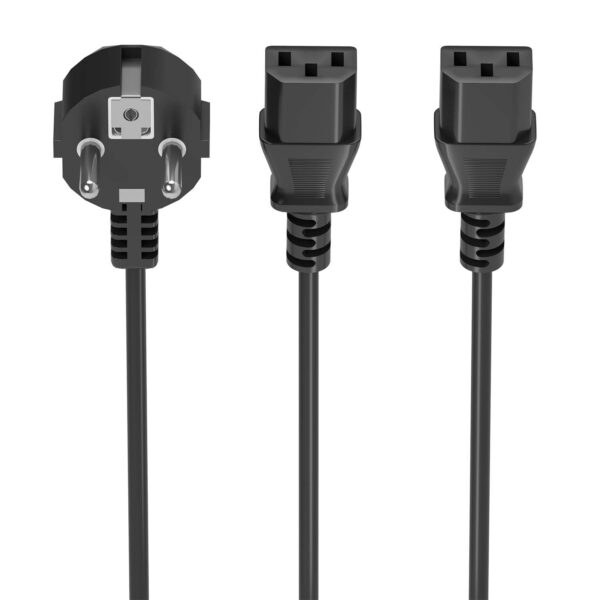 CABLE ALIMENTACION CPU CEE7M-2xC13H NEGRO 1.8M AISENS A132-0864