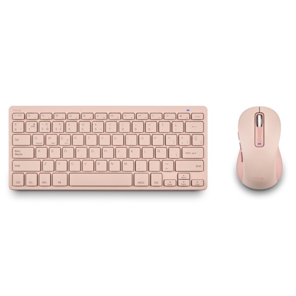 TECLADO NGS RATON FANTASY KIT INALAMBRICO MULTIMODO RECARGABLE USB-C PINK