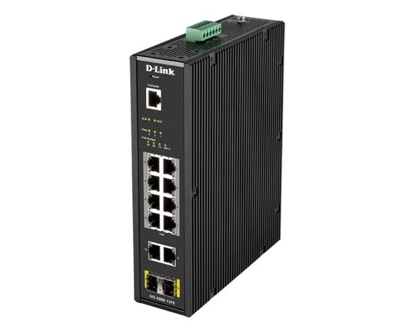 SWITCH D-LINK INDUSTRIAL SMART MANAGED 10*1GBASET 2SFP PORTS INDUS DIS-200G-12PS