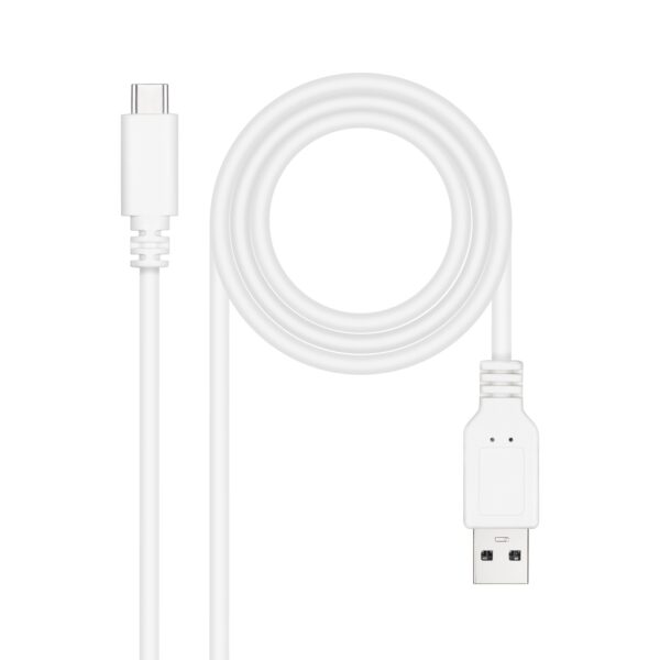 CABLE USB 2.0 3A TIPO USB-CM-AM BLANCO 3M NANOCABLE 10.01.2103-W