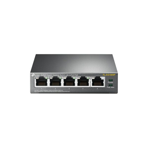 SWITCH TP-LINK   5P 10/100/1000 PoE TL-SG1005P