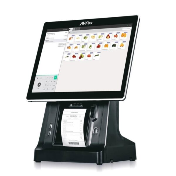 TPV AVPOS K6000 15 TACTIL I5 8GB SSD128GB IMPRESORA 3YR GARA AVP-K6000B-I5-8128