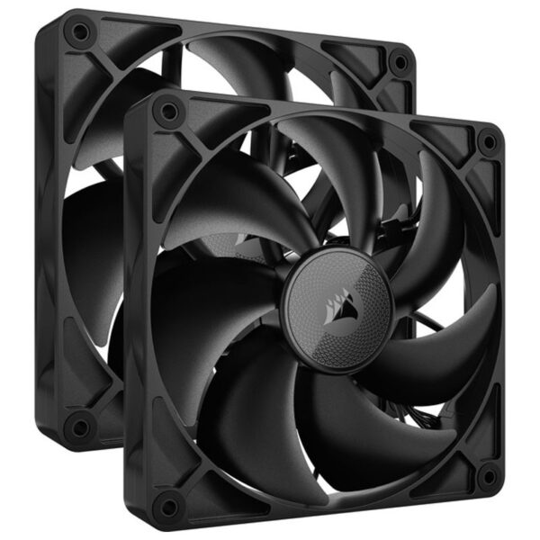 VENTILADOR CAJA ADICIONAL 14X14 CORSAIR RX140 ICUE LINK BLACK PACK 2 UNIDADES