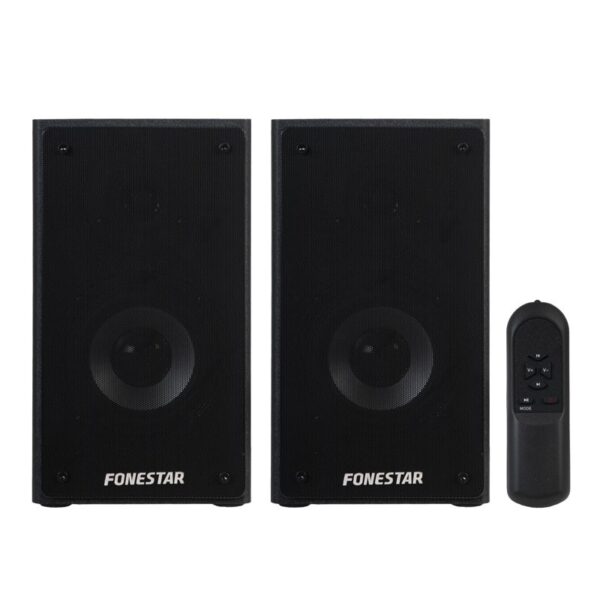 ALTAVOCES ACTIVOS 20+20W BLUETOOTH -AUXILIAR NEGROS FONESTAR