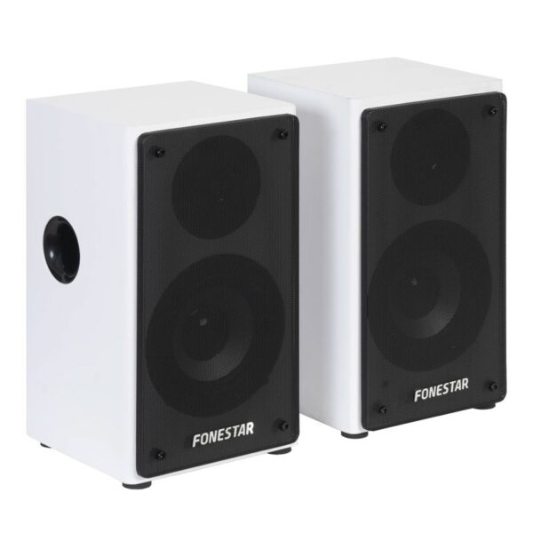 ALTAVOCES ACTIVOS 20+20W BLUETOOTH- AUXILIAR BLANCOS FONESTAR