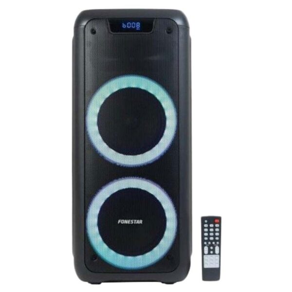 ALTAVOZ PORTATIL 2 WOOFERS  Y TWEETER DE 2 - USB/MICROSD/FM FONESTAR
