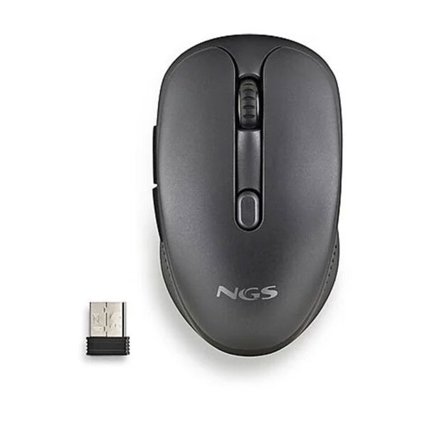 RATON NGS INALAMBRICO LASER EVOPEEP BLACK RECARGABLE MULTIMODO NEGRO USB-A