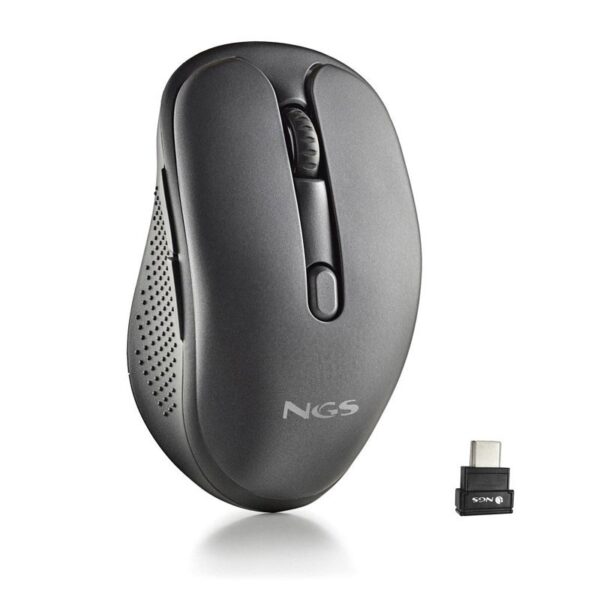 RATON NGS INALAMBRICO EVOJOT BLACK RECARGABLE MULTIMODO NEGRO USB-C