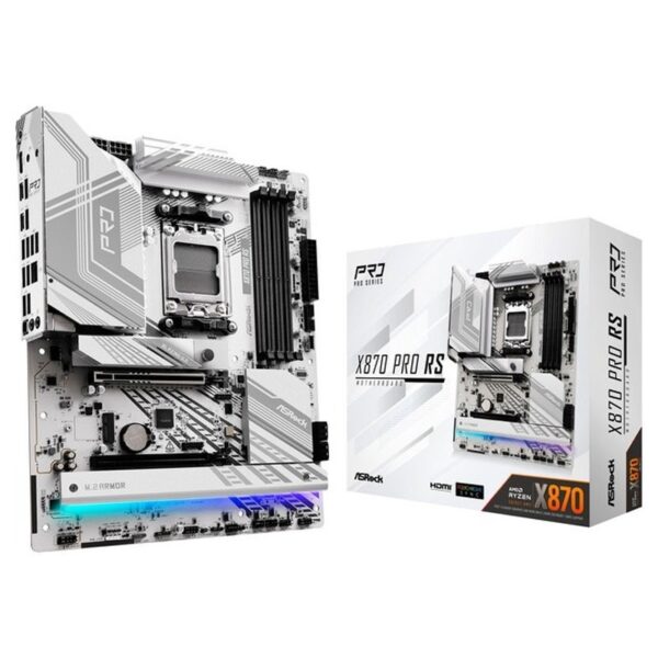 PB AMD SAM5 ASROCK X870 PRO RS 4DDR5 PCIE 4SATA3 1HDMI 4USB3 4USB2 M2 EATX