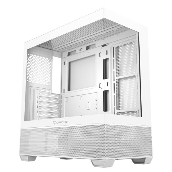 CAJA GAMING REVELAT GAMING - WHITE  2xUSB 3.0 + 1xUSB C GEN2 UNYKA UK121802