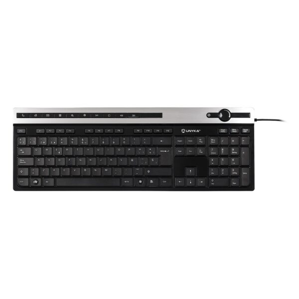 TECLADO SLIM UK-A2930 MULTIMEDIA UNYKA 50534