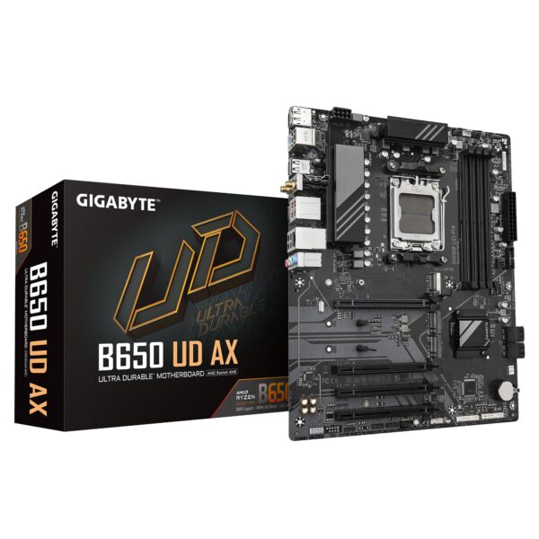 PB AMD SAM5 GIGABYTE B650 UD AX Y1 4DDR5 PCI5 LAN2.5 WF6 BT SATA3 M2 ATX