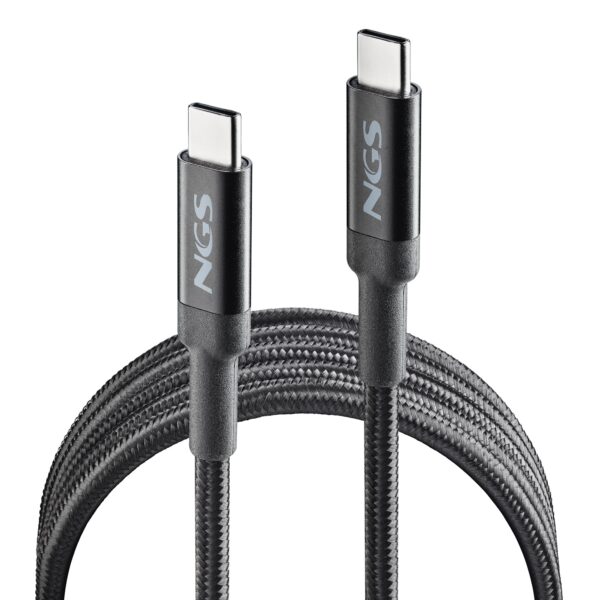 CABLE NGS CARGA RAPIDA DE USB C A USB C DE 2 M DE LONGITUD 65W