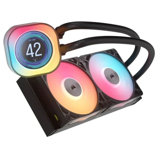 REFRIGERADOR LIQUIDO CPU CORSAIR ICUELINK TITAN240RX LCD AIO BLACK CW-9061022-WW
