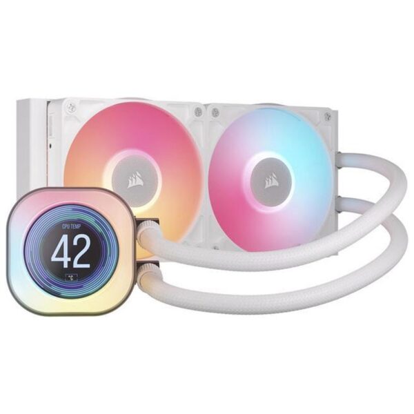 REFRIGERADOR LIQUIDO CPU CORSAIR ICUELINK TITAN240RX LCD AIO WHITE CW-9061025-WW