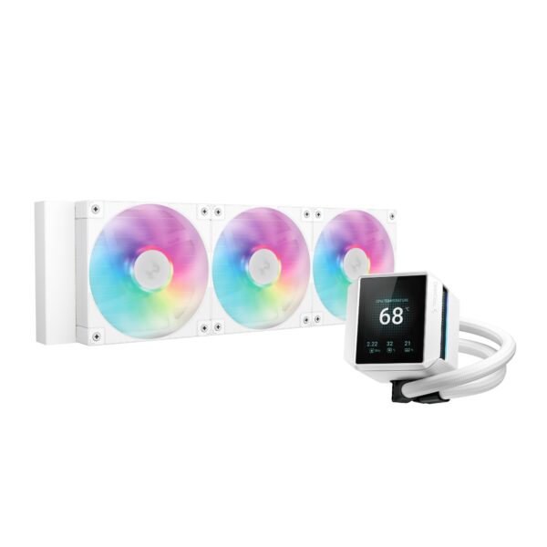 REFRIGERADOR LIQUIDO CPU DEEPCOOL MYSTIQUE 360WH ARGB DISPLAY R-LX360-WHDSNMCP-G1