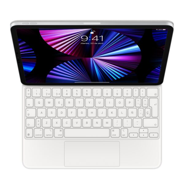 TECLADO  APPLE MAGIC IPAD PRO 11 1-4 GEN Y AIR 4 Y 5GEN BLANCO MJQJ3Y/A