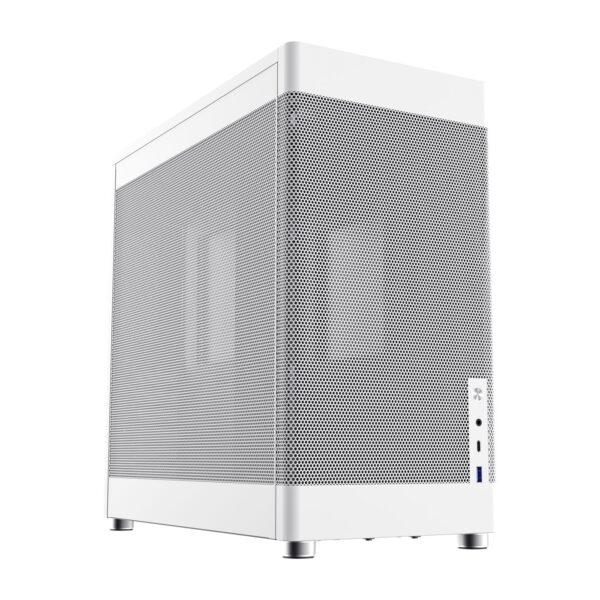 CAJA ATX SEMITORRE COOLBOX MP1(SIN FUENTE)FULL MESH BLANCA COO-CHA-MP1-0
