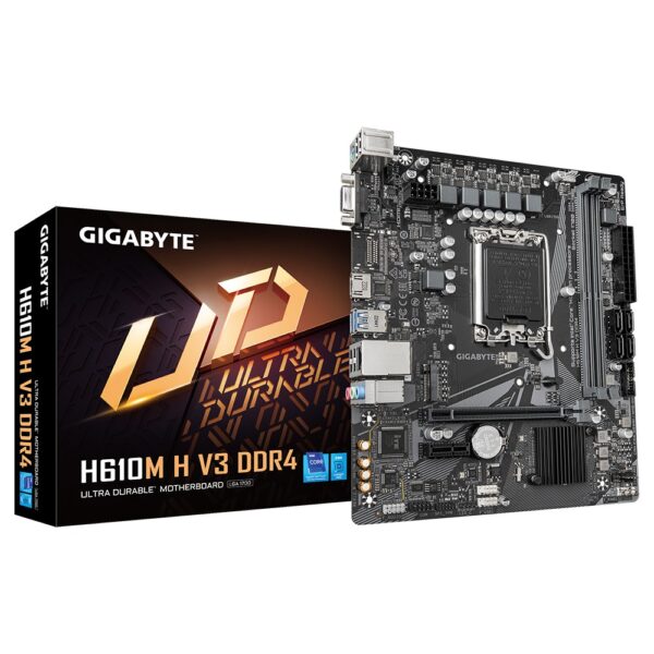 PB S1700 GIGABYTE H610M H V3 2DDR4 SATA PCIE HDMI DVI VGA M2 mATX