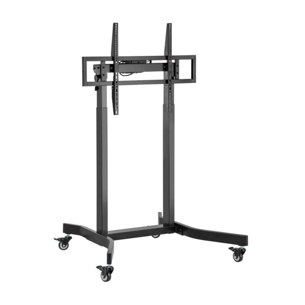 SOPORTE MONITOR SUELO MOTORIZADO CON RUEDA 120KG 55-100 NEGRO AISENS FTF100E-271