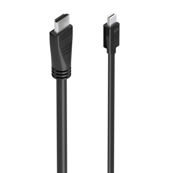 CABLE CONVERSOR MINI DP A HDMI 4K60HZ MINI DPM-HDMIM NEGRO 5.0M AISENS A125-0890