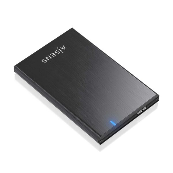 CAJA EXTERNA 2.5 9.5MM SATA A USB 3.0 USB3.1 GEN1 NEGRA AISENS ASE-2528B