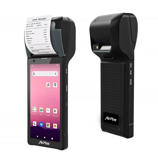 TPV PDA AVPOS TC600 6 OCTA 4GB 128GB WIFI BT NFC 4G 2D PRINTER 2800MAH AVP-TC600