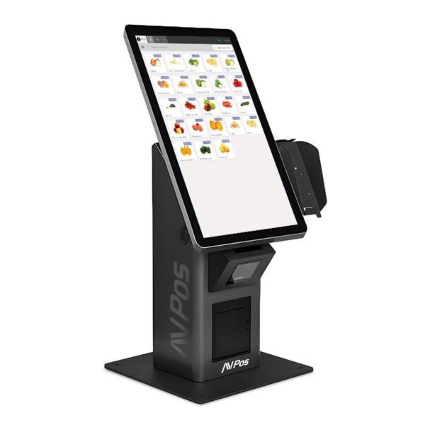 KIOSKO AVPOS DK24 P24 TACTIL I3 8GB SSD256GB LECTOR 2D PRINTER80MM AVP-DK24-I3