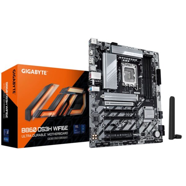 PB S1851 GIGABYTE B860 DS3H WIFI6E 4DDR5 4SATA6 M2 HDMI DP MATX