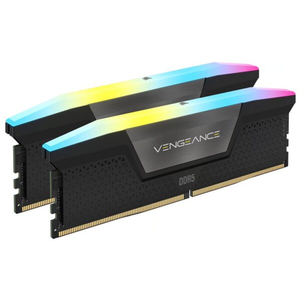 MEMORIA KIT DDR5 16GB(2X8GB) PC5-41600 5200MHZ CORSAIR VENGEANCE RGB BLACK CL40