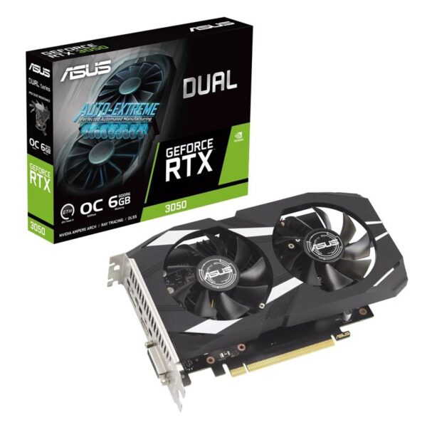 VGA PCI-EX NVIDIA ASUS DUAL RTX3050 OC 6G GDDR6 PCIE4 HDMI DP DVID 2VENT