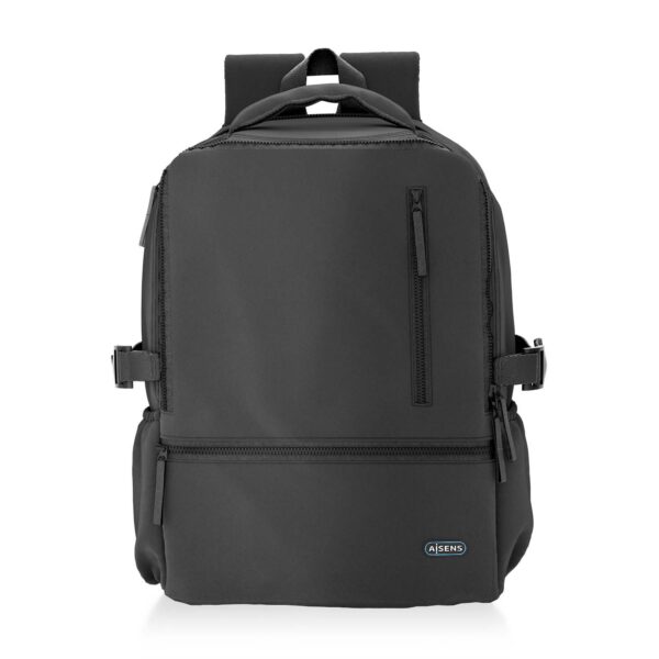 BOLSA MOCHILA PORTATIL  15.6 DEPORTIVA REPELENTE AGUA NEGRO AISENS ASBG-BP086-BK